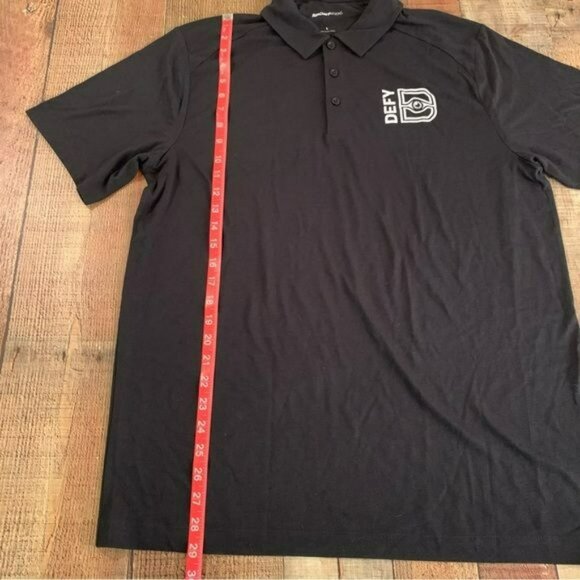 Sport-Tek Black Polo with Defy Logo men’s size Large - Picture 7 of 7